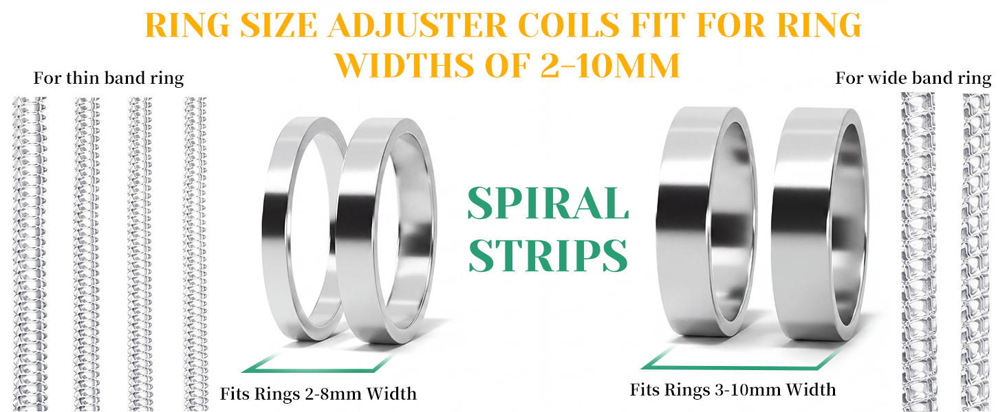 Invisible Ring Adjuster Guards For Loose Rings Set Of 14_voghion.com