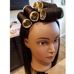 Testina professionale per parrucchieri con capelli veri_voghion.com