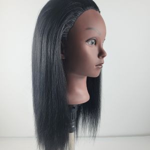Frisördocka för flätning och styling av hår svart_voghion.com