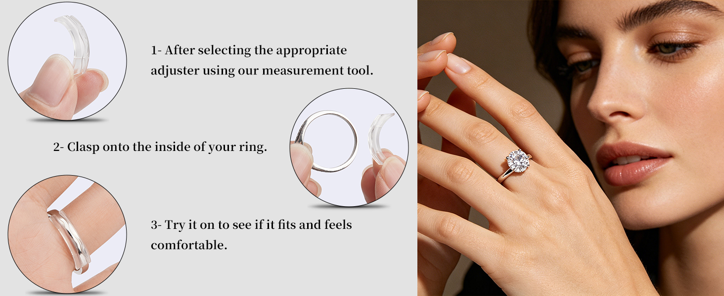 Invisible Ring Adjuster Guards For Loose Rings Set Of 14_voghion.com