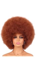 Perruque afro courte et bouclée pour homme années 70 80 disco_voghion.com