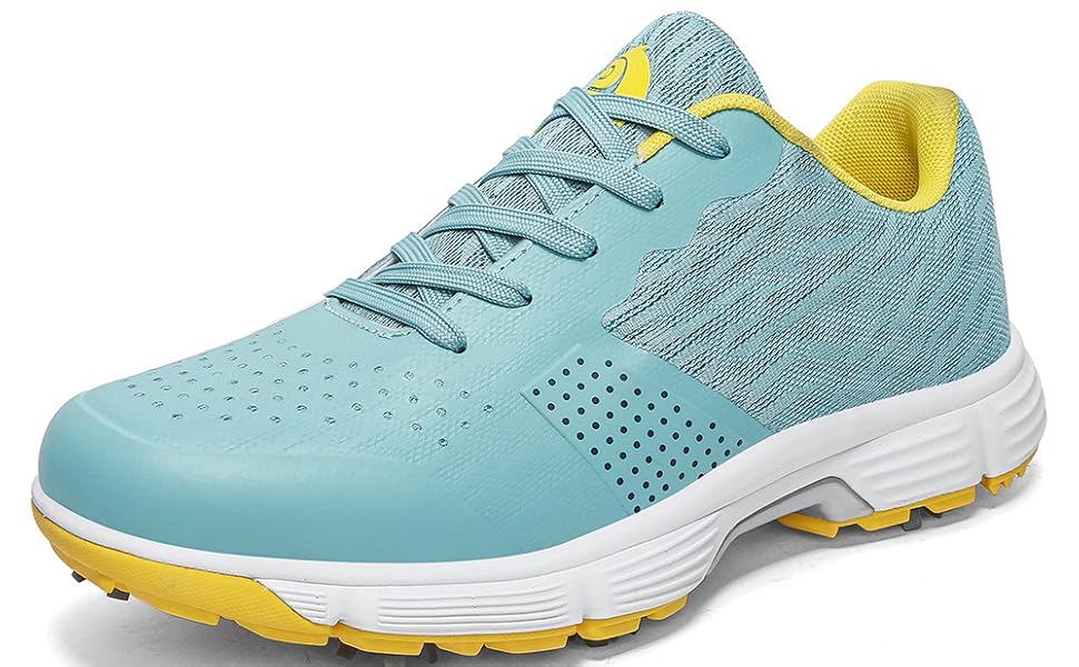 Waterproof Golf Shoes For Men With 7 Spikes Comfortable Sneakers_voghion.com