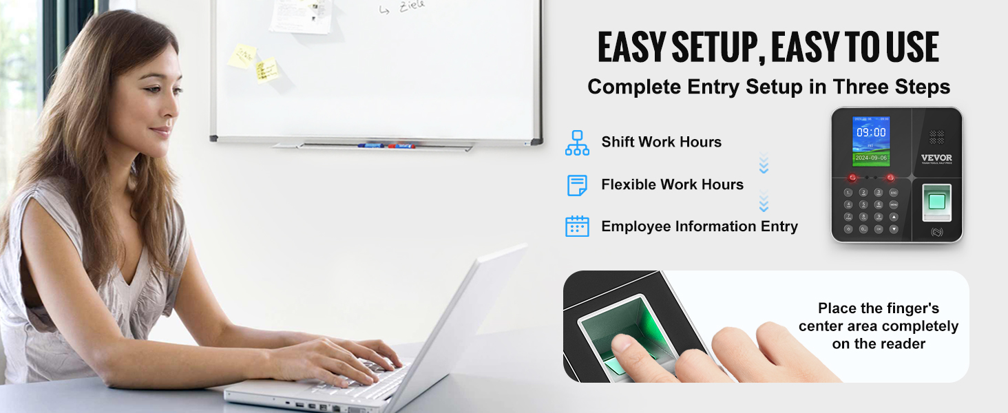Biometric Time Clock For Small Business With Facial Recognition_voghion.com