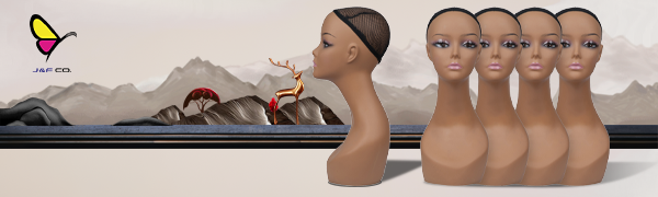 4 Pcs Mannequin Head Set For Wig Display And Accessory Storage_voghion.com