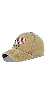 Unisex Baseball Cap In Washed Cotton Denim Adjustable Fit_voghion.com