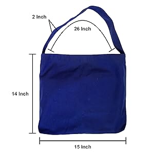 Canvas Bag With Magnetic Snap Large Size Simple Design Thick And Sturdy_voghion.com