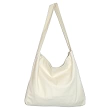 Canvas Bag With Magnetic Snap Large Size Simple Design Thick And Sturdy_voghion.com