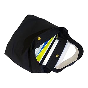 Canvas Bag With Magnetic Snap Large Size Simple Design Thick And Sturdy_voghion.com