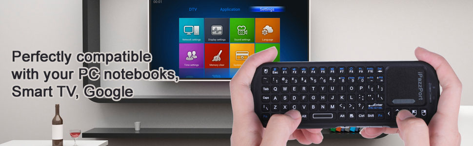 Wireless Keyboard With Touchpad For Pc Laptop And Android Tv_voghion.com